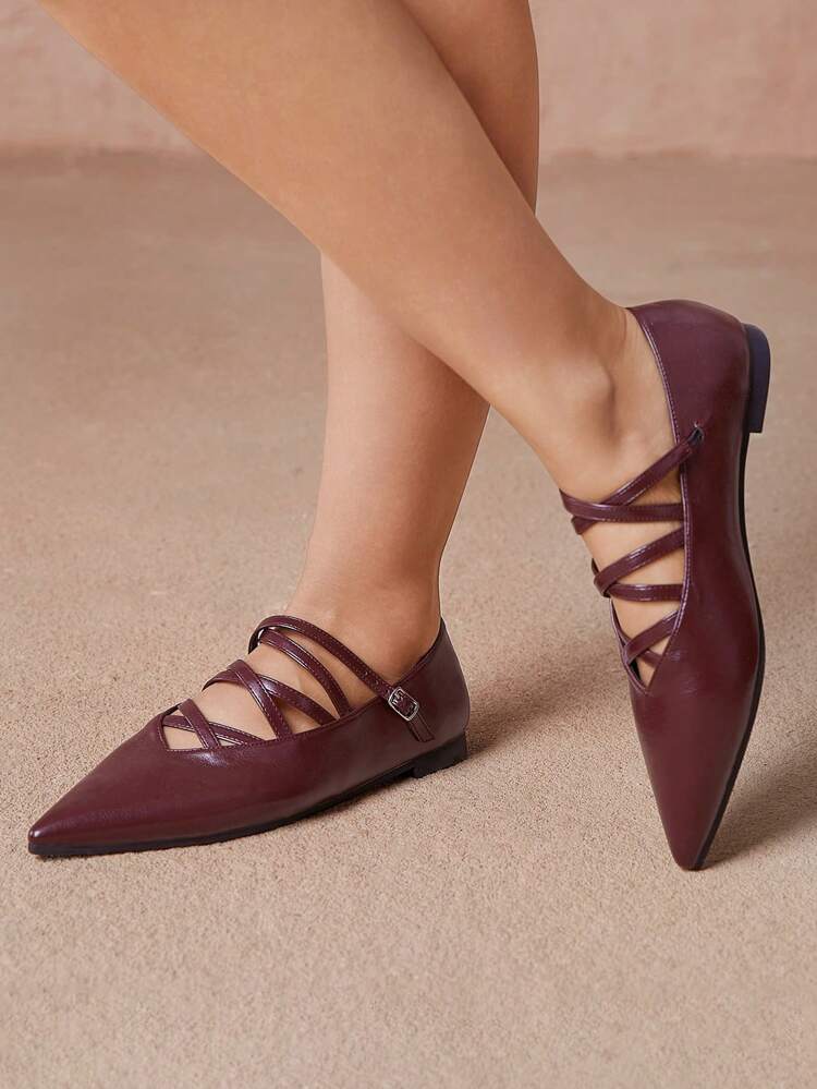 CUCCOO CURVES 2024 Women Pointed Toe Casual Flat Shoes Spring Shoes Spring Break Easter