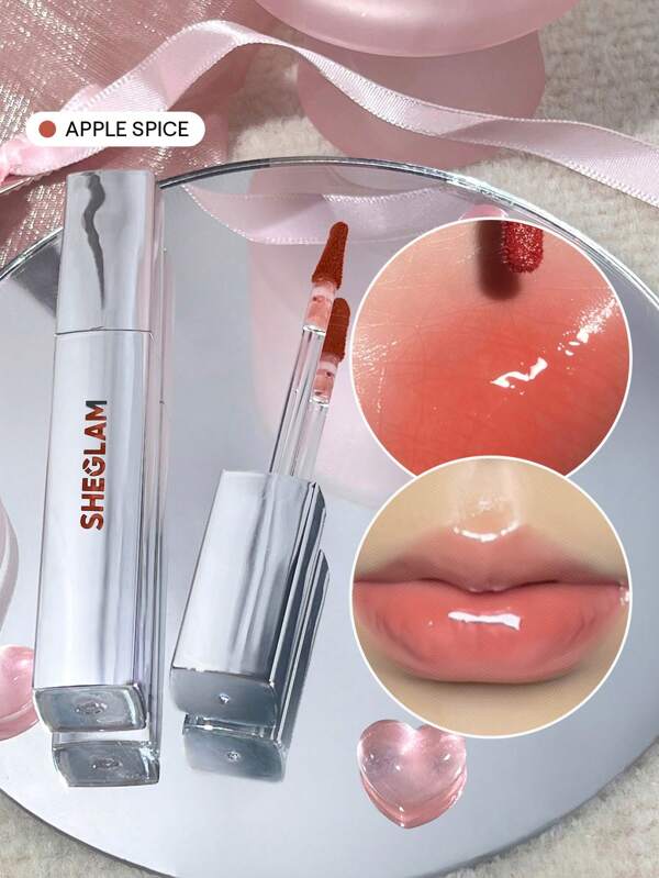 SHEGLAM Glaze Daze Lipgloss-Apple Spice GläNzender GetöNter Lipgloss Hochglanz-Finish Aufpolsternde Lippenpflege NäHrend Verblasst Nicht Leicht FlüSsige Lippenkosmetik Weihnachtenlipgloss Abschluss Geburtstag Urlaub Sommer Herbst Autumn Y2K Schick Mode Damen Marke Make-Up Kosmetik SchöNheit Party Strand Reise Camping DraußEn Schule Campus Ausflug Festivals Dekoration Geschenk PräSent Rose MäDchen Cosplay Beste Farbe Charme AtmosphäRe