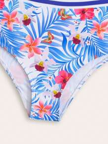 Teen Girls' Latest Fashion All-Over Print Swimwear Set - Multicolor - View 4