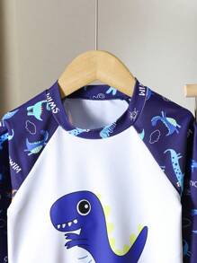 Sportbadkledingset met grafische print voor jonge jongens