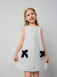 Maija Kids Maija Kids Jugendliches Kleine Mädchen Schmetterling Dekor Lässig Jumper Kleid