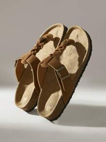 Solecia Women Spring And Autumn New Thick-Soled Slip-On Closed Toe Shoes, Slouchy Loafers