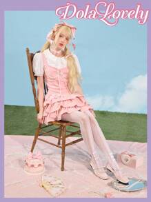 Dola Lovely Women Plus Size Elegant And Sweet Blue Satin Criss-Cross Metal Buckle Ballet Flats, New Arrival Spring