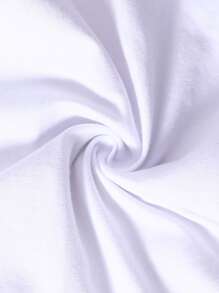 SHEIN Playful Pals 4 件装男婴柔软针织连体衣，百搭百搭纯色休闲无袖连体衣，四季皆宜 - 白色 - 查看 3