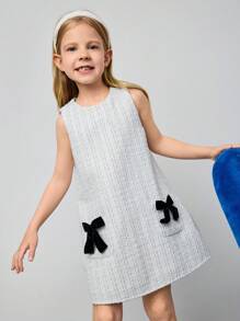 Maija Kids Maija Kids Jugendliches Kleine Mädchen Schmetterling Dekor Lässig Jumper Kleid