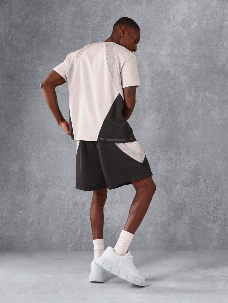 Activewear Short Sleeve T-Shirt With Matching Shorts Set