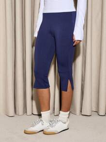 AiiRZ Capri PerFormance legging met zij-inkeping detail, sportkleding, hardloopbroek, yogabroek, vochtafvoerend, compressiepasvorm, sportkleding, training, sportkleding