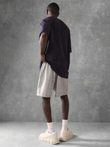 Sumwon Club 花卉图案 T 恤低裆短裤套装街头服饰休闲夏季运动休闲服两件套 - 彩色 - 查看 2