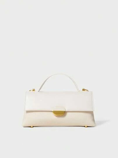 1pc 2024 Colorblock Shoulder Crossbody Bag Handbag For Women Winter Gifts