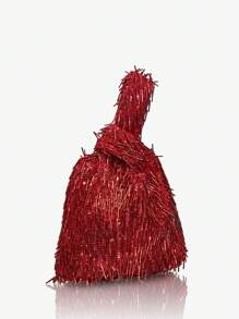 Borsa 90's Small in pelle in Rosso - The Row