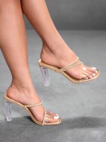 CUCCOO SZL Damen Spitz Zulaufende Dünne High Heel Sandalen, Modisch Sexy Kristall-Riemen Gold High Heels geeignet für Nachtausgang Hot Girl Style, Dates, Frühlings-Outfit - Gold - Übersicht 3