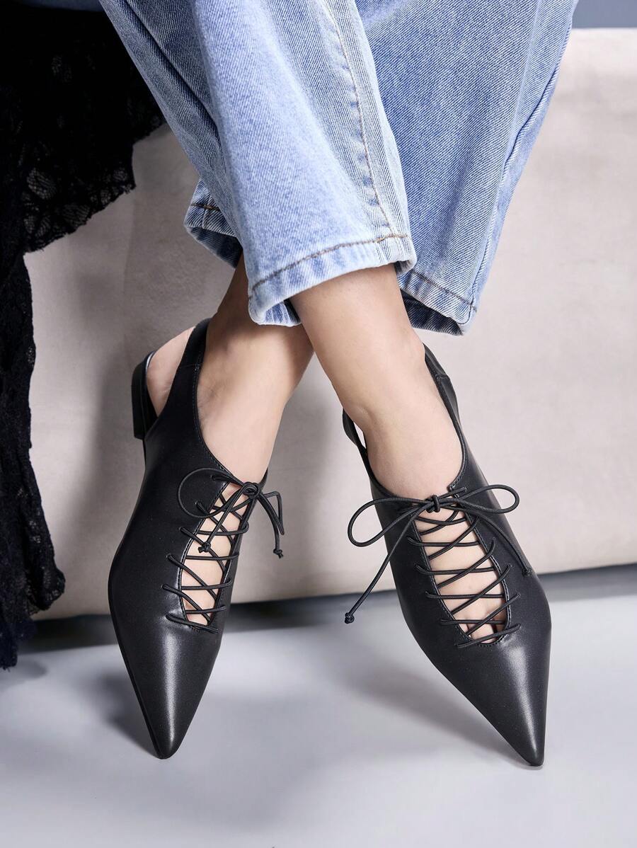 CUCCOO GRLICON Women's Y2K Style Flat Shoes, Suitable For Punk, Biker, Cool Girl, Halloween, Christmas, Party Outfits - Black - View 1