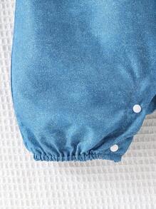 Baby Mädchen Kleidung Baby Mädchen Xiaofel Ärmel Jumpsuit Shorts, lässiger süßer Sommer Jumpsuit