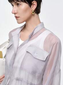 Aalyst Abito casual e versatile con vita in vita regolabile in organza