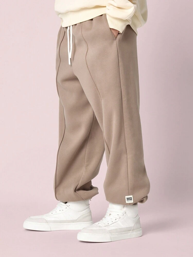Casual Wear Sweatpants With Front Pleats