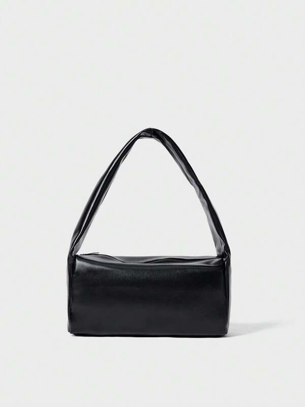 Bolso pequeño de unicolor - Bolso casual multiusos, bolso pequeño con forma de cubo, bolso cuadrado de moda - Regalo de Navidad de invierno