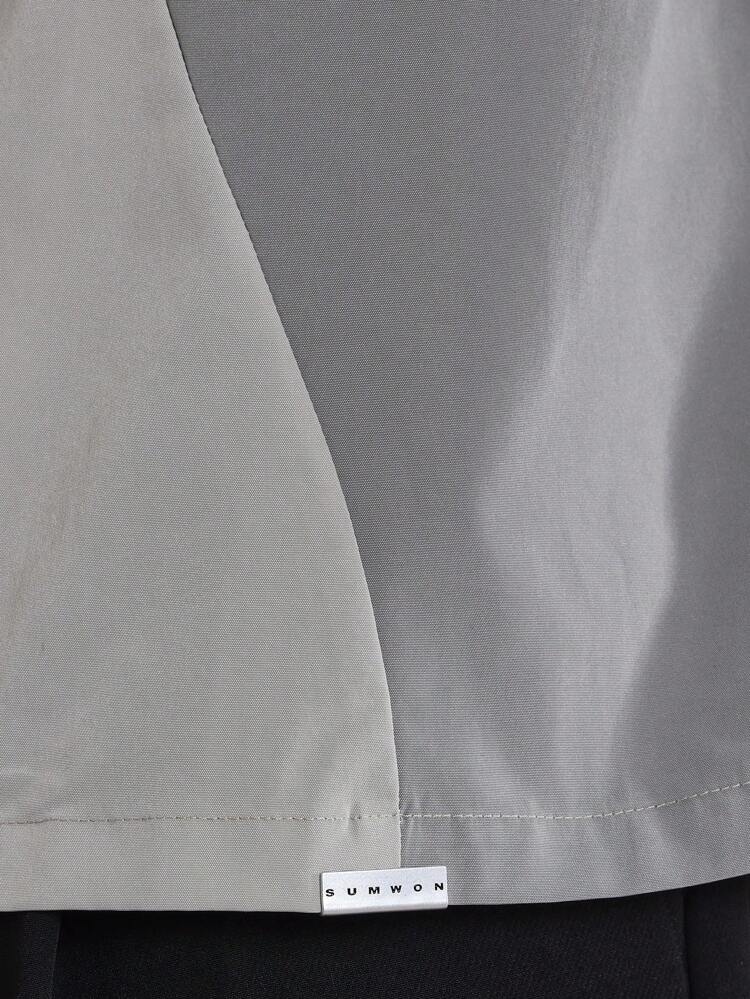 Lekka, pudełkowa, oversize'owa męska koszula z krótkim rękawem