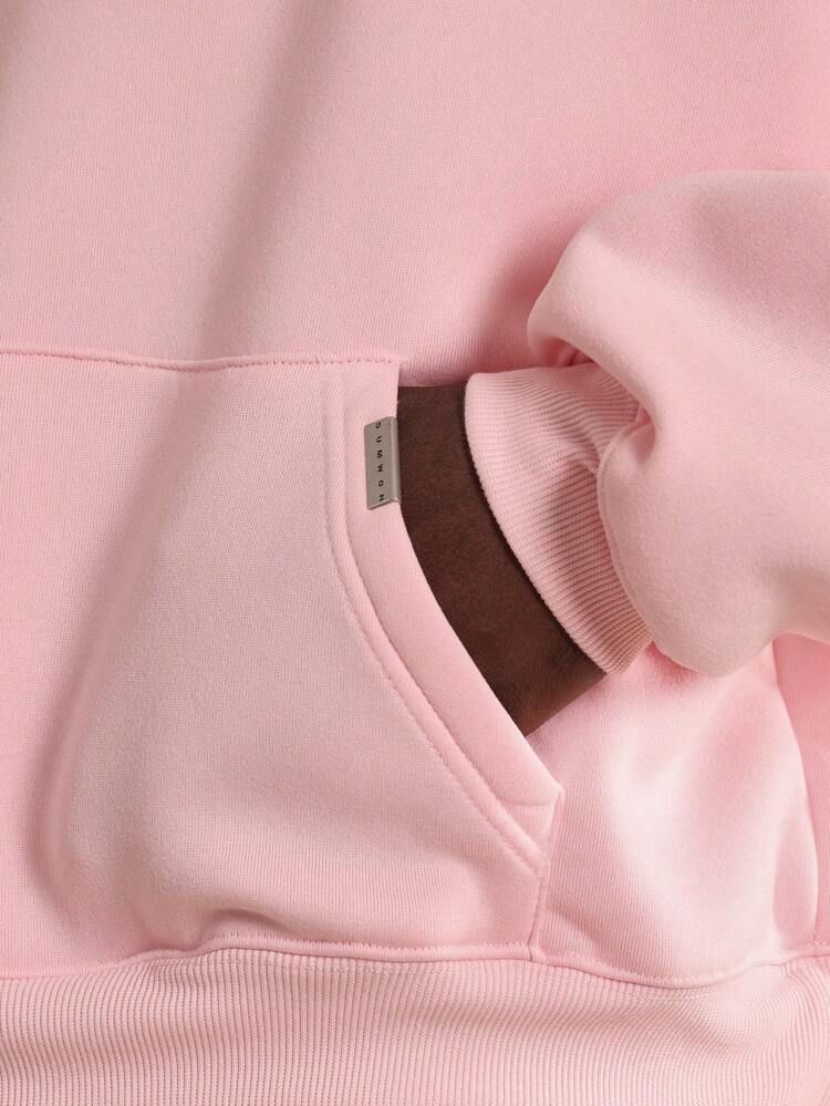 Pullover Hoodie Back Logo Print Casual Oversized Comfort