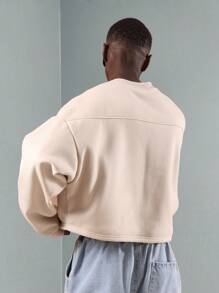 SUMWON Sudadera de cuello redondo urbana oversize tipo crop top de moda athleisure, con diseño de declaración de la ciudad de Los Ángeles