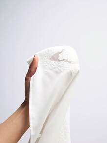 Maija Valentine's Day Ladies Spring And Summer New Style White Plain Embroidery Stitching Hollow Out Elegant Sexy Modern Urban Daily Casual Shirt Short Dress Vacation Suitable For Going Out Holiday Party Date Outfit Party Wedding Music Festival 90s Women's Clothing Bohemian Old Money Style - White - View 9