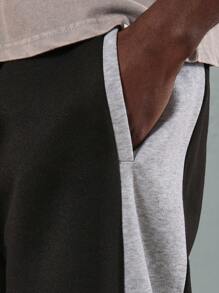 SUMWON Athletic Jogger Sweatpants With Color Block Side Panels Comfortable Drawstring Waist Casual Streetwear Training Exercise Sport Running Urban Fashion Bottoms