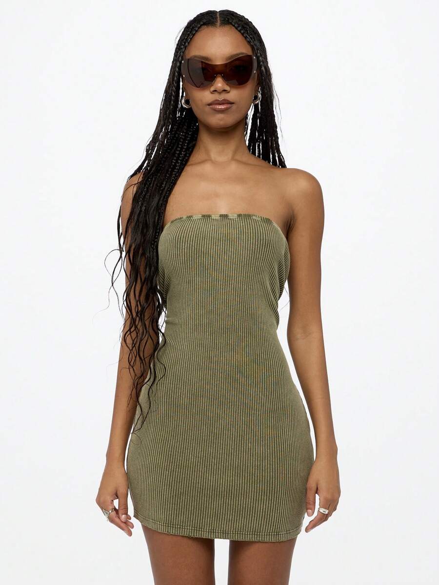 bandage long sleeve bodycon dress Coastal Cool Signature 8 Ribbed Bodycon Tank Dress (Tan) · NanaMacs main image 0
