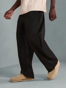 SUMWON Premium Chino Pants Classic Horseshoe Fit Business Casual Trousers Office Work Professional All-Season Comfort Stretch Wrinkle-Resistant Regular Fit