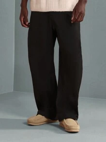 SUMWON Premium Chino Pants Classic Horseshoe Fit Business Casual Trousers Office Work Professional All-Season Comfort Stretch Wrinkle-Resistant Regular Fit