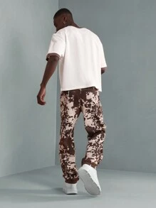 SUMWON Cow Print Straight Leg Pants Western Style Statement Bottoms High Fashion Animal Pattern Street Style Casual Trousers Fall Winter Fashion - Multicolor - View 5