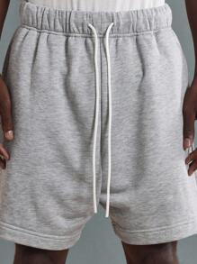 SUMWON Premium Urban Streetwear Co-Ord Set Oversized Text Print T-Shirt With Athletic Shorts Casual Summer Spring Two-Piece Outfit Modern Address Print - Multicolor - View 7