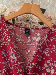 Robe casual élégante à manches longues et col V pour femme en grande taille, tenue maxi pour femme au printemps/automne