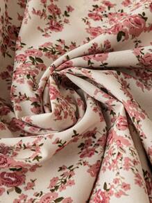 Plus Size Women Long Sleeve V-Neck Casual Elegant Dress, Spring/Autumn Maxi Women Outfit - Apricot - View 4