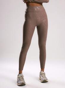 Musera Sport Animal Print High Waisted Leggings , Padel, Tennis, Pickleball Gym