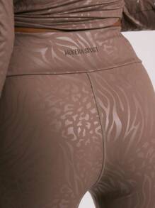Musera Sport Animal Print High Waisted Leggings , Padel, Tennis, Pickleball Gym