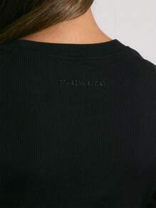 短款无缝长袖“Musera Sport”上衣，适合运动、板式网球、泡菜球、健身房健身