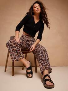 SHUZIA 女士一脚蹬露趾日常经典室内户外 PU 凉鞋