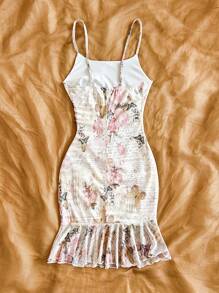 Soleia Women's Floral Mini Dress, Vintage Style, Romantic, Vacation, Summer - Multicolor - View 2