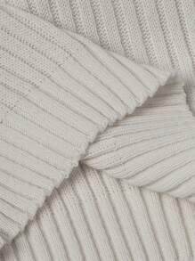 RueChic Men Stripe Knitted Crew Neck Regular Sweater - White - View 6