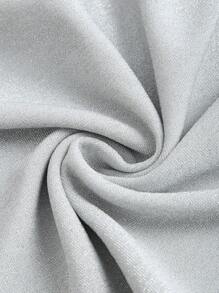 SHEIN Unity Women's Stylish Sexy Minimalist Silver Metallic Camisole.  Spring And Summer Essentials. Super Festive. - Silver - View 5