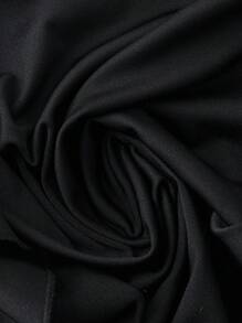 Women's Fashion Elegant Ruffle Hem Resort Skirt - Black - View 5