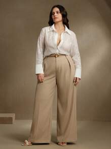 Anewsta Chemise à manches longues élégante et vintage avec col brodé de style français. Vêtements modestes pour femmes, printemps