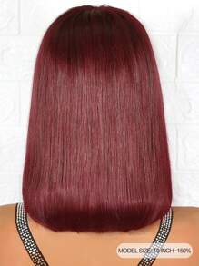 ALL READY WIG 99J 无胶假发 真人发蕾丝假发 女士 预漂白 预拔 预剪 蕾丝融化 4x4 蕾丝闭合 无胶假发 带前发 100% 真人发 9AM HAIR - S99J - 查看 2
