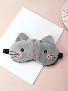 1 件 12*19 厘米卡通猫睡眠遮光眼罩，舒适透气眼罩，适合家庭、办公室、旅行、卧室、学校、午睡、生日礼物 - 彩色 - 查看 7