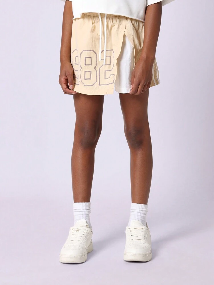 Athletic Tennis Skort With Built-In Performance Shorts And 1982 Graphic Design
