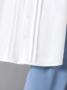 SHEIN Leap Crew 2pcs Tween Boy Casual Contrast Color Polo Collar Shirt And Elastic Waist Shorts Set, Suitable For Autumn, Spring, Summer, Outdoor Play, School, Street, Party And Leisure - Multicolor - View 6