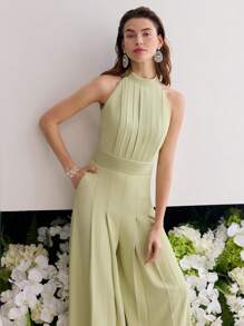 MOTF PREMIUM PLEATED POCKET JUMPSUIT