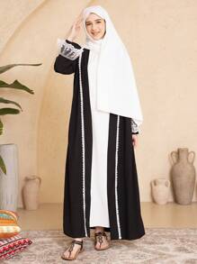 Teen Girl Simple Fashion Casual Daily Two-Piece Set: Jacket & Dress