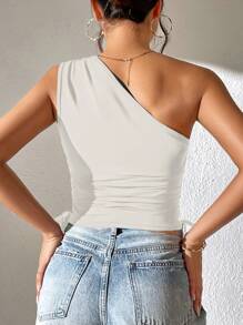RosyDaze Top de tirantes sin mangas de color liso para mujer, informal