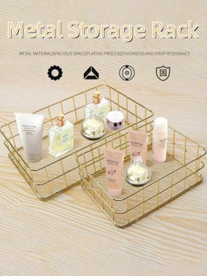 Kosz do przechowywania sztuki żelaznej z siatkowym dnem, metalowy kosz do przechowywania na biurko, kreatywny metalowy kosz do przechowywania, prezent na Walentynki