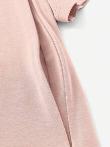 SHEIN Maternity Simple Casual Short Sleeve T-Shirt, Everyday Wear